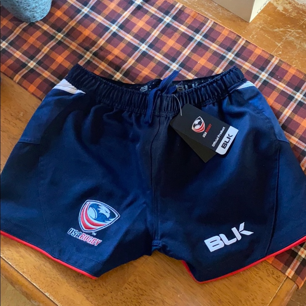 USA RWC 2015 On Field Short Home :: Rugby